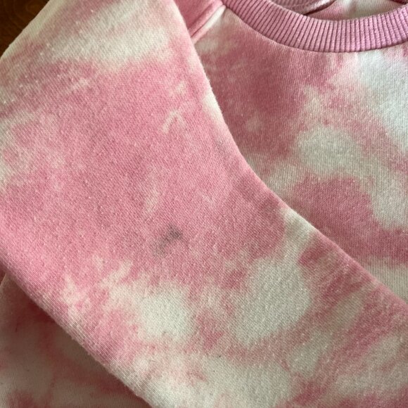 Levi's pink tie-dye crew sweatshirt 3T - Picture 6 of 10